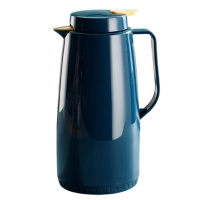 美厨保温壶1.3L北欧风玻璃内胆真空开水瓶北欧蓝MCH7087