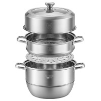 美厨蒸锅28cm复底双层加高款304不锈钢厨味佳系列MCZ828