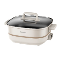 美的电火锅6L家用多功能大容量电热不粘锅HGE3030-MJ03