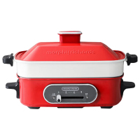 摩飞多功能锅2.5L不沾料理锅电火锅电热锅英伦红MR9088