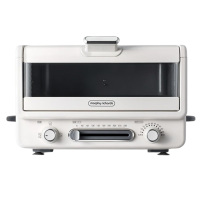 摩飞电烤箱12L小魔箱小型烘焙煎烤一体台式烧烤机椰奶白MR8800