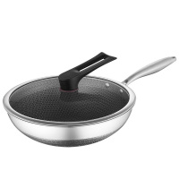 德铂炒锅32cm卡勒汉斯A配置双面蜂窝不粘锅炒锅DEP-DS260