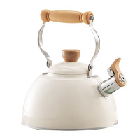苏泊尔热水壶2.5L悦目系列鸣笛不锈钢开水壶复合底燃气ES25TS01-W