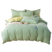 多喜爱床品套件四件套纯涤磨绒套件兰亭如梦203*229cm