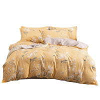 多喜爱床品套件四件套纯涤磨绒套件闲庭花开203*229cm