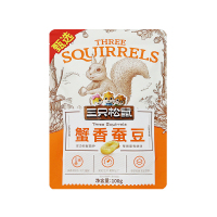 三只松鼠蚕豆休闲零食香酥即食解馋小吃蟹香味蚕豆100g*1袋