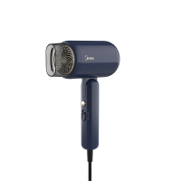 美的电吹风八千万负离子可折叠大功率家用护发吹风筒折叠款深海蓝FZ208