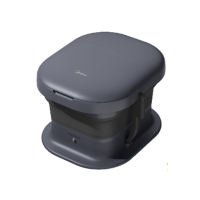 美的足浴盆全自动按摩洗脚盆智能泡脚桶家用电动按摩器深海蓝ZS108