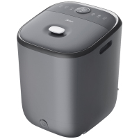 美的足浴盆杀菌洗脚盆加热电动按摩泡小腿可拆洗按摩盘高升桶雅致灰ZL2