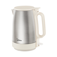 美的电水壶1.7L大容量自动断电烧水壶304不锈钢内胆SH17DG01