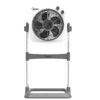 美的电风扇升降式转页扇宿舍定时五叶轻音节能KYT30-23SJ