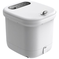 美的足浴盆加热自动按摩洗脚盆高深桶泡小腿可拆洗按摩盘MK-AJ0202