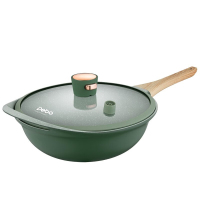 德铂炒锅32cm伊本特铝合金复底家用炒菜锅DEP-826