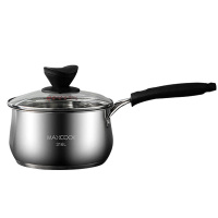 美厨汤锅不锈钢18cm奶锅泡面辅食锅加厚复合底MCN8129