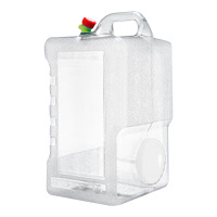 美厨水桶22L矿泉水桶带龙头手提户外饮水桶单个装MCX4283