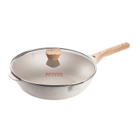 美厨炒锅32cm铝合金不粘涂层炒锅锅具带盖炒锅MCC7672