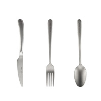 美厨刀具套装叉钛净化不锈钢刀叉勺3件套西餐餐具MCCU8839