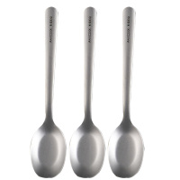 美厨餐具套装钛净化不锈钢3件套汤勺汤匙平底勺圆底MCCU8952