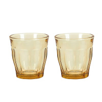 美厨玻璃杯高硼硅270ml茶杯可微波杯子2件套MCB3171