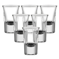 美厨酒杯套装中式玻璃15ml白酒杯烈酒杯6只装MCB178