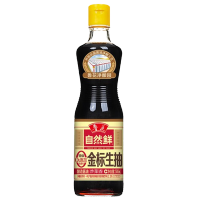 鲁花生抽榨取原汁家用厨房调味品自然鲜金标生抽500ml*1瓶