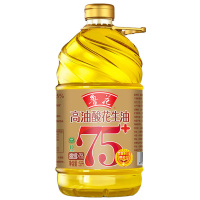 鲁花花生油物理压榨煎炒菜凉拌高油酸花生油5L*1桶