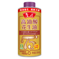 鲁花花生油煎炒炸凉拌零反式脂肪高油酸花生油铁桶装380ml*1桶