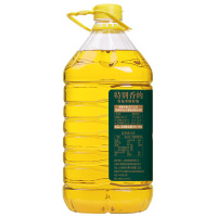 鲁花亚麻籽油炒菜烹饪去苦留香物理压榨亚麻籽油4L*1桶