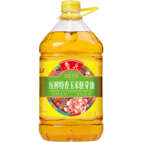 鲁花玉米胚芽油压榨特香非转基因香味家族玉米胚芽油5L*1桶