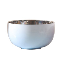 美厨碗12cm双层隔热316L不锈钢餐具渐变篮MCWA9058