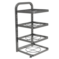 美厨置物架四层厨房置物架下水槽锅架可调节MCZW5977
