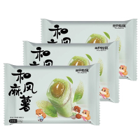 三只松鼠和风麻薯休闲零食糕点心浓郁抹茶味夹心小吃150g*3袋