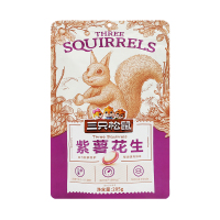 三只松鼠紫薯花生休闲零食小吃炒货香脆花生米仁205g*1袋