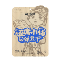三只松鼠Q弹豆干甜辣味辣条豆腐干即食小吃休闲零食100g*1袋
