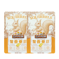 三只松鼠蟹香蚕豆休闲零食特产炒货蟹黄味解馋小吃205g*2袋