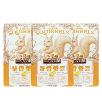 三只松鼠蟹香蚕豆休闲零食特产炒货蟹黄味解馋小吃205g*3袋