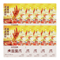 三只松鼠深夜虎皮凤爪香辣味休闲零食独立包装卤味肉食200g*10袋
