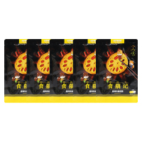 三只松鼠脆藕黑鸭味新鲜香辣藕片卤味零食休闲小吃150g*5袋