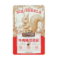 三只松鼠兰花豆牛肉味即食蚕豆休闲零食坚果炒货205g*1袋