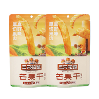 三只松鼠芒果干厚切果干蜜饯零食小吃休闲水果干120g*2袋