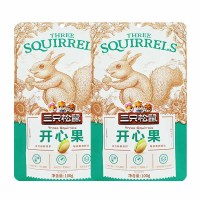 三只松鼠开心果原色无漂白坚果炒货休闲零食干果小吃100g*2袋