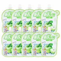 三只松鼠果冻爽苹果味果汁饮料果冻孩子解馋小吃零食150g*10袋