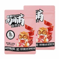 三只松鼠猪肉脯高蛋白猪肉干零食解馋肉食小吃100g*2袋