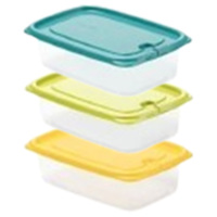 茶花保鲜盒830ml材质厚实塑料密封盒000005(颜色随机)