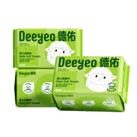 德佑绵柔巾80片*3包婴儿珍珠纹2001DYCT312(包装随机)