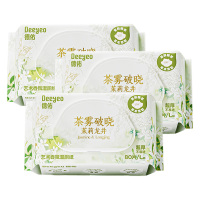 德佑湿厕纸80片*3包天然植物萃取茉莉香氛10011080