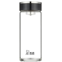 希诺玻璃杯530ml户外便携耐用耐高温深海蓝XN-1201