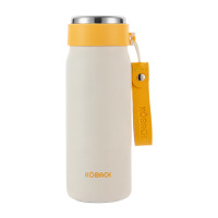 康巴赫保温杯500ml户外便携密封防漏淡奶白KH-B50B10