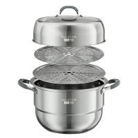 MAXCOOK美厨蒸锅30cm不锈钢至尚系列提耳款MCZ923