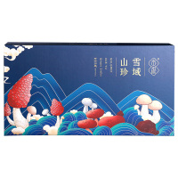 贡极干货野生松茸红牛肝菌青杠菌鹅蛋菌雪域四宝山珍礼盒装120g*1盒